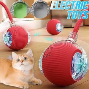 65c0598cacd44ab7ac875e34f69455c6~.jpeg Pet Mainan Anjing Kucing Bola Listrik Bergulir Cerdas/LED Laser Bola Mainan Pintar Hewan Peliharaan Pet Toy/Interaksi Cerdas Buat Bola Kucing