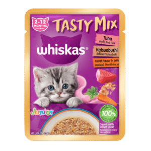 mockup_whiskas-tasty-mix-kitten-tuna-katsuobushi_f-1_1705590075630_1709111342989 Whiskas® Tasty Mix 2-12 Bulan Rasa Tuna Katsuobushi Wortel Dalam Jeli